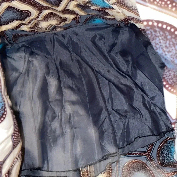 Stunning African print Princess A line midi dress Sz S - Picture 15 of 16